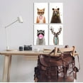 thumbnail image 2 of Stupell Industries Quirky Woodland Animal Portraits Graphic Art Unframed Art Print Wall Art, Set of 4, Design by Elizabeth Tyndall, 2 of 6