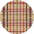 thumbnail image 1 of Ahgly Company Tapis d'Intérieur Lavables en Machine Carrés Transitionnels Bruns Rouges, Carrés de 3', 1 of 7