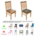 thumbnail image 5 of Pioneer Flower Seat Covers for Dining Room Chairs Set Of 4,Stretch Printed Washable Chair Seat Cover with Elastic Ties and Button,Removable Waterproof Couch Cushion Covers, 5 of 6
