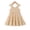 Apricot, variant on 3T Baby Girls Dress 4T Girls Sleeveless Dress Solid Color Sundress Toddler Girls Summer Dress Blue