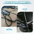 thumbnail image 5 of 60mm(2 3/8inch) Desk Grommet,8pcs Desk Cord Hole Cover Desk Cable Hole Grommet Cover Sturdy ABS Plastic Round Large for Cables Cabinets Desktop Equipment Wiring Organizing, Brown, 5 of 6