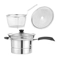 thumbnail image 3 of Tnarru Friteuse avec Panier-Filtre Outil de Cuisson Multifonction Casserole à Nouilles de Cuisine Casserole de Cuisson pour Cuisine Restaurant Camping Fête avec Poignée, 3 of 8