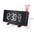 thumbnail image 1 of Despertador De Proyección De Repetición Con Luz De Fondo De Humedad De Temperatura Reloj De Proyección Usb Reloj De Radio Fm Methold TO005047-00, 1 of 7