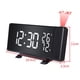 thumbnail image 1 of Despertador De Proyección De Repetición Con Luz De Fondo De Humedad De Temperatura Reloj De Proyección Usb Reloj De Radio Fm Eigraketly TO005047-00, 1 of 7