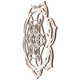 thumbnail image 1 of Wood Decor Ornamental Geometric Sculpture Decoration For Birthday Gifts And Christmas Celebrations 28X28CM 1Pack, 1 of 5