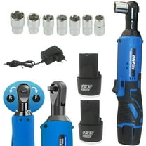 Dayplus 12V Electric Ratchet Wrench, 3/8" Square Drive, 40Nm Torque, 0-230 RPM