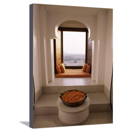 Double Tree Hotel Suites - Seating Area in the Honeymoon Suite, Devi Garh Fort Palace Hotel, Near Udaipur, India Stretched Canvas Print Wall Art By John Henry Claude Wilson