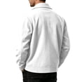 thumbnail image 3 of Havenx Mens Corduroy Jacket Long Sleeve Button Down Shirts with Pockets Lapel Collar Solid Color Coat Casual Western Loose Fit Fall Winter Clothing,White M, 3 of 4