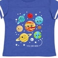 thumbnail image 4 of Inktastic Cute Planets, Kawaii Planets, Space, Cosmos, Stars Boys or Girls Toddler T-Shirt, 4 of 5