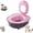 Pink, variant on Portable Summer Cat Litter Box Training Kit, Powerful Odor Control PP Toilet With Anti-Splash Edge, Indoor Waste Station For Kittens And Adult Cats