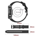 thumbnail image 5 of (White)For Garmin Fenix 6x Pro 26mm Silicone Watch Band ZGES, 5 of 5
