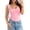 Pink, variant on MOYIKO Tank Tops for Women Sleeveless Square Neck Ribbed Slim Fitted Summer Trendy T Shirts Basic Tees