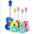 thumbnail image 3 of Sunloudy-guitarra Musical para niño pequeño, juguete para regalo, Mini ukelele con estampado de animales de dibujos animados, instrumento educativo, juguetes de regalo Sunloudy  Juguete de guitarra, 3 of 6
