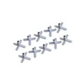 thumbnail image 1 of 10 Pcs Support Croisé à Bobine pour Différents Moniteurs, Support de Cône en Plastique Blanc pour Couture, 1 of 9