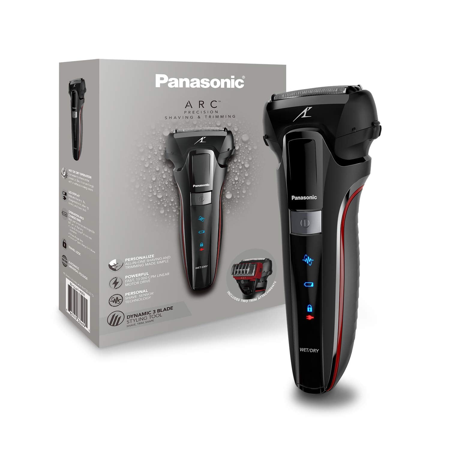 Panasonic Hybrid Wet Dry Shaver, Trimmer & Cordless Razor for Men, ES ...