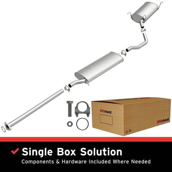 BRExhaust OE Replacement Exhaust System Kit 106-0261: Compatible with 2001-2002 Acura MDX 3.5L, 2003-2004 Honda Pilot 3.5L