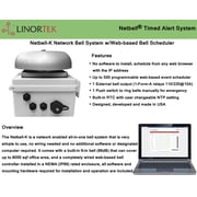 Linortek Netbell-K All-In-One TCP/IP Loud Electric School Factory Warehouse Break Bell System Automatic Programmable Bell Timer Software Web-based Bell Controller w/1 External Output