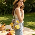 thumbnail image 4 of Boho Crochet Crossbody Bag with Detachable Flower - Handmade Crochet Shoulder Purse - Casual Mini Shoulder Purse - Stylish Handbag for Women Daily Use Holiday Gift(Orange), 4 of 7