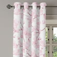 thumbnail image 3 of Ambesonne Cherry Blossom Grommet Curtain, Art Floral Japanese, 50"x72", Dried Rose Soft Pink, 3 of 5