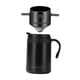 thumbnail image 1 of Juego de cafetera que mantiene las bebidas calientes y frías, manual, a prueba de fugas, práctico con gotero de café para viajes de mochilero, 1 of 8