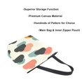 thumbnail image 3 of FORMRS Womens Canvas Tote Bag with Zipper Inner Pocket Shoulder Handbag, Simple Clouds, 3 of 7