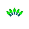 thumbnail image 1 of Vickerman 25 Green Ceramic C7 LED Light on Green Wire 16' Christmas Light Strand, 1 of 3