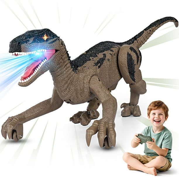 Juguetes de dinosaurio Rcfunkid con control remoto para niños