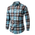 thumbnail image 4 of Yutgune Mens Plus Size Plaid Flannel Shirt For Men Long Sleeve Button Down Casual Shirt, 4 of 5