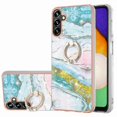 thumbnail image 2 of Marble Pattern TPU Back Cover with Ring Kickstand for 5G Smartphones, 2 of 4