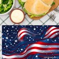 thumbnail image 3 of Joocar American Flag Design Table Mats Set Of 4 For Home Kitchen Table Decor 12x18 inch, 3 of 5