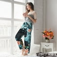 thumbnail image 5 of Gaeub Black Panther Floral Illustration Soft Pajama Pants for Women,&nbsp;Wide Leg Comfy Casual Lounge Yoga Capri Pants Wide Leg-, 5 of 6