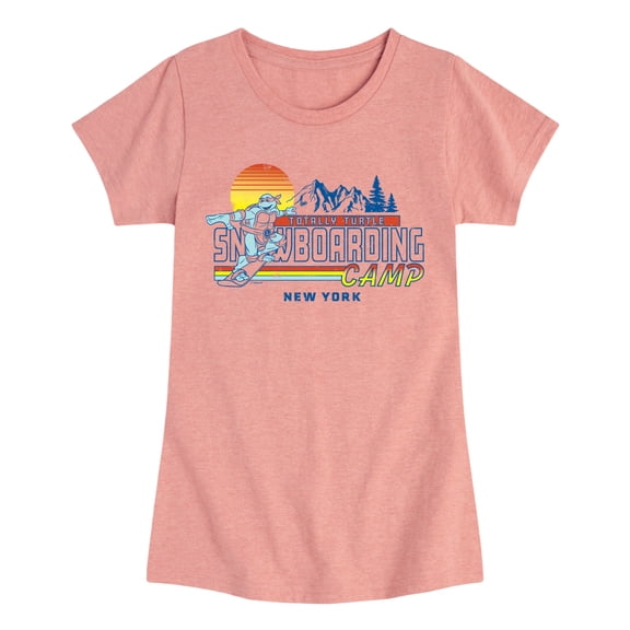 Teenage Mutant Ninja Turtles - Snowboarding Camp - Youth Girls Fitted Short Sleeve T-Shirt