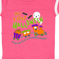 thumbnail image 4 of Inktastic My First Halloween Train with Pumpkins, Bats, Cat,and Ghost Boys or Girls Baby Bodysuit, 4 of 5