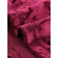 thumbnail image 6 of INSPIRE CHIC Women's Velvet Square Neck Long Sleeve Blouses M Burgundy, 6 of 6