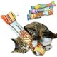thumbnail image 1 of Juguetes de pescado, gato de juguete para gatito de interior, los ratones de juguete Micespiked con hierba gatera pura y potente, rosa/naranja/amarillo brand modelStyleType, 1 of 2
