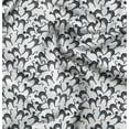 thumbnail image 1 of Soimoi Tissu Satin Modal Blanc Tissu à Imprimé Animal Chat au Mètre 42 Pouces de Large, 1 of 5