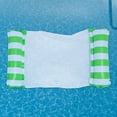 thumbnail image 1 of Hamaca inflable flotante Colamx para piscina Rayas verdes, 1 of 8