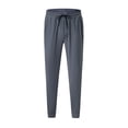 thumbnail image 2 of Styesk Men's Pants Men's Splicing Together Drying Sports Leisure Straight Leg Drawstring Pants Full Length Pants, 2 of 7