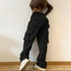 thumbnail image 4 of Pantalones Pantalones holgados para mujer, ajuste holgado, múltiples bolsillos, traje diario para niña picante (Negro L) Cgtredaw Negro T L para Mujer, 4 of 5