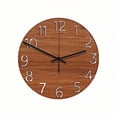thumbnail image 6 of linyes 12 Inch Wooden Wall Clock Silent Non-Ticking Decorative For Home Office Bedroom, 6 of 8