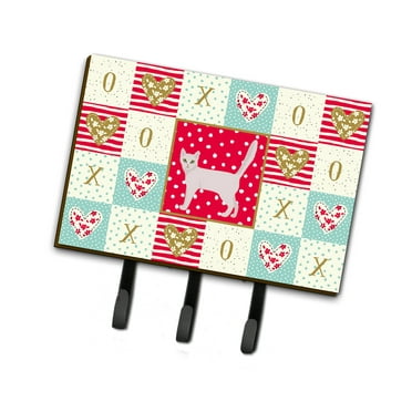 Carolines Treasures CK5571TH68 Burmilla Cat Love Leash or Key Holder Red Triple Hook multicolor