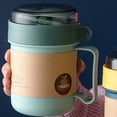 thumbnail image 3 of Soup Containers 500ML Soup Cup Portable Steady Plastic Insulated Soup Containers With Lid And Spoon For Office School, 3 of 5