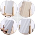 thumbnail image 4 of Weiweiguan High Definition Makeup Mirror Wooden Rotatable Mirror Desktop Mirror Decor, 4 of 6