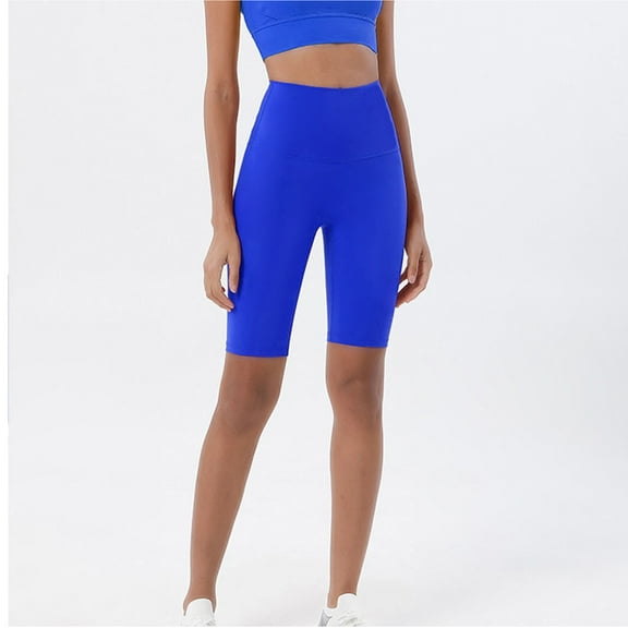 Rezuofi 1 Pcs Workout Biker Shorts Women High Waisted Tummy Control Spandex Booty Volleyball Shorts for Yoga Dance