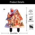thumbnail image 3 of EWASWON Christmas Solar-Powered Whimsical Christmas Garden Stakes - Enchanted Miniature House Planter, Multicolor Outdoor Yard Decor, 3 of 6