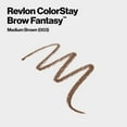 thumbnail image 4 of Revlon ColorStay Brow Fantasy, Eyebrow Pencil with Clear Shaping Gel, 003 Medium Brown, 4 of 14