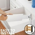 thumbnail image 6 of SpaceAid Bamboo Dresser Drawer Dividers 6 Pack, 4.65“ High Adjustable 12.5“-17” Drawer Organizers for Clothing, White, 6 of 7