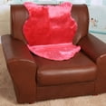 thumbnail image 2 of Artificial Wool Soft Modern Rug Shag Carpets Fur Mat For Bedroom Living Room Rose, 2 of 5
