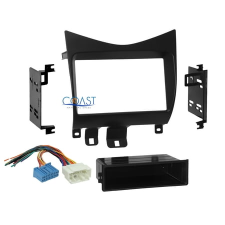 Car Radio Stereo Single Double Din Dash Kit Wire Harness 2003-2007 Honda