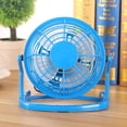 thumbnail image 1 of Mini enfriador de aire de 4 pulgadas enfriador de mesa USB de 4 aspas ventilador eléctrico silencioso para el verano FLhrweasw Nuevo, 1 of 7